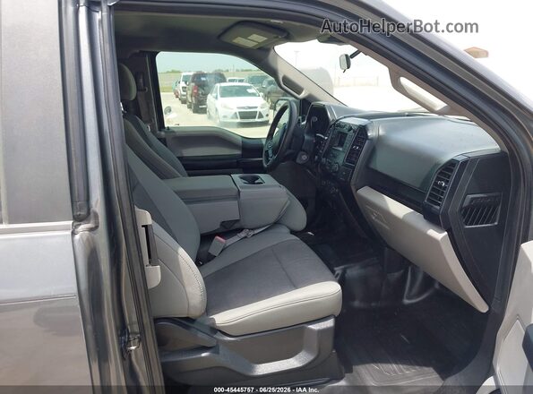 1FTEX1EB5KKD36753 2019 FORD F150 Серый Вид салона спереди