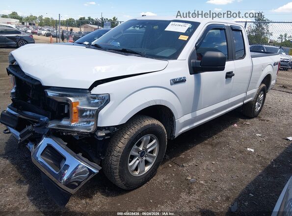 1FTEX1EB6KKF11382 2019 FORD F150 White წინა მარცხენა ხედი სამი მეოთხედიდან