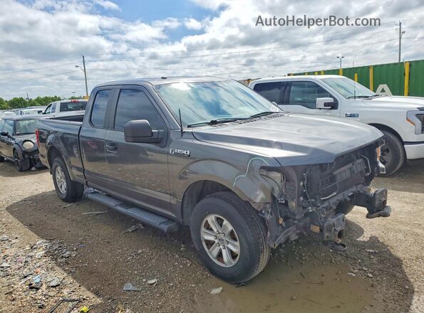 1FTEX1EB7JFB13024 2018 FORD F150 Gray Передня права чверть