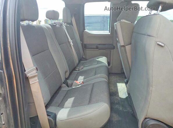 1FTEX1EB7JFB13024 2018 FORD F150 Gray Вид задніх сидінь