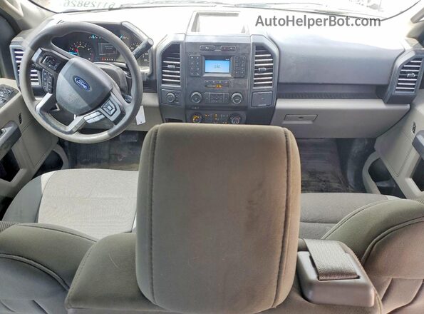1FTEX1EB7JFB13024 2018 FORD F150 Gray Вид панелі приладів