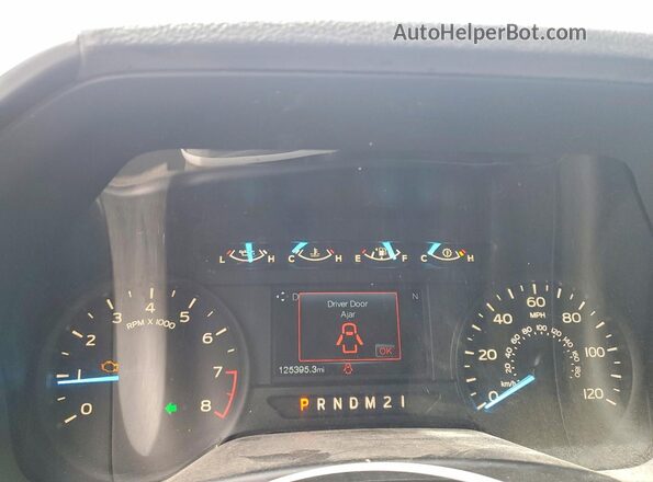 1FTEX1EB7JFB13024 2018 FORD F150 Gray Вид щитка приладів