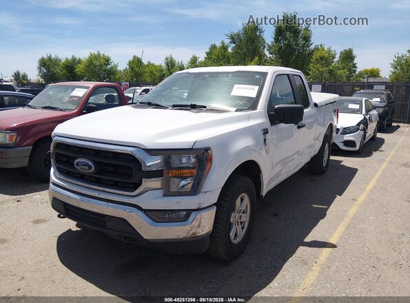 1FTEX1EB7PKD25177 2023 FORD F150 White Առջևի ձախ երեք քառորդ տեսարան