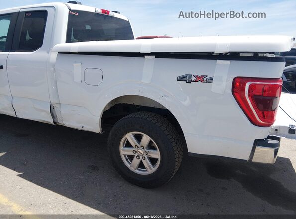 1FTEX1EB7PKD25177 2023 FORD F150 White Առջևի վահանակի տեսք