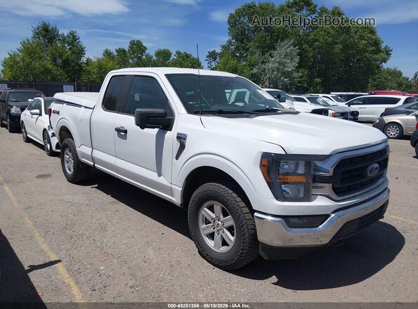1FTEX1EB7PKD25177 2023 FORD F150 White Սալոնի 360 աստիճան տեսք