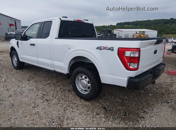 1FTEX1EB8MFB38485 2021 FORD F150 White Հետևի ձախ