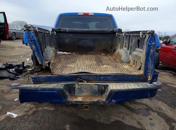 1FTEX1EB9JFB92891 2018 FORD F150 Blue უკანა ხედი