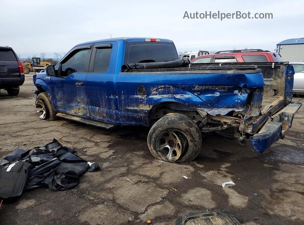 1FTEX1EB9JFB92891 2018 FORD F150 Blue უკანა მარცხენა