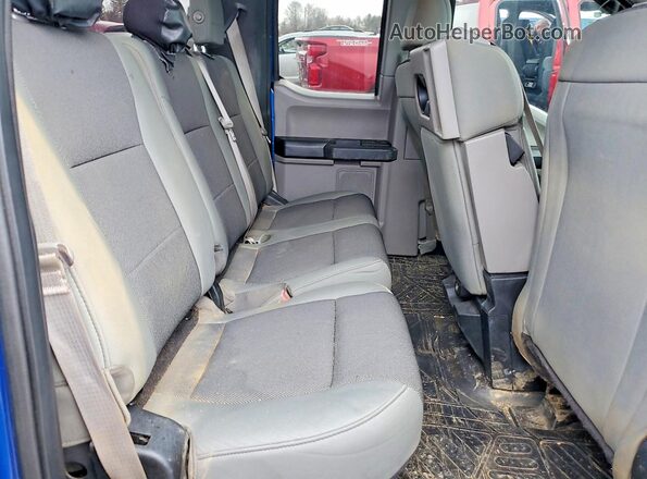 1FTEX1EB9JFB92891 2018 FORD F150 Blue უკანა სავარძლების ხედი