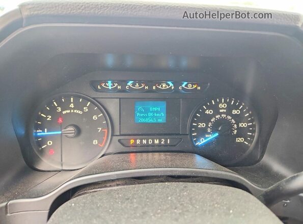 1FTEX1EBXJKD47018 2018 FORD F150 Silver Սարքավորումների վահանակի տեսք