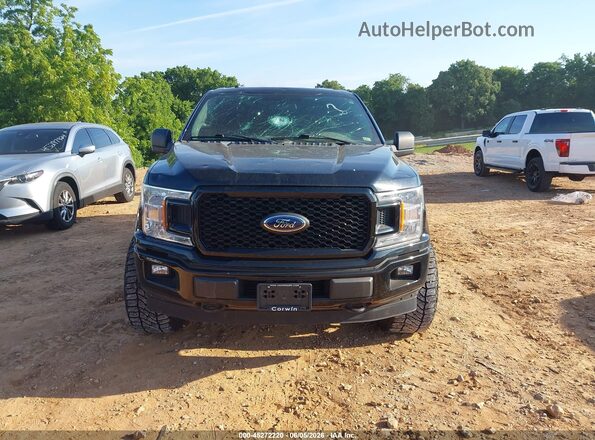 1FTEX1EP0JKE72170 2018 FORD F150 Black Vista del cuadro de instrumentos
