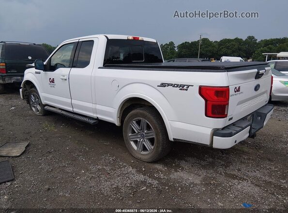 1FTEX1EP0JKF52374 2018 FORD F150 White Հետևի ձախ