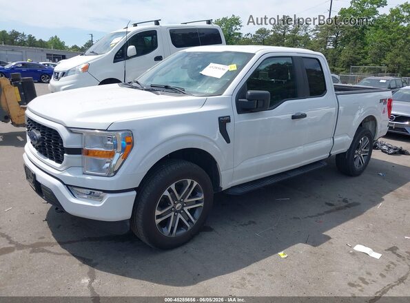 1FTEX1EP0NKD72088 2022 FORD F150 White Front left