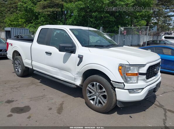 1FTEX1EP0NKD72088 2022 FORD F150 White Front view