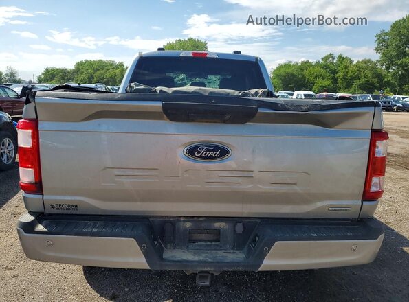 1FTEX1EP0PKD51308 2023 FORD F150 Серебряный Вид сзади