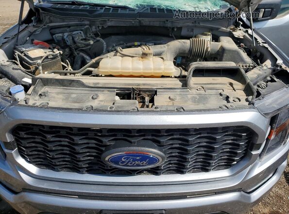 1FTEX1EP0PKD51308 2023 FORD F150 Серебряный Вид задней части салона
