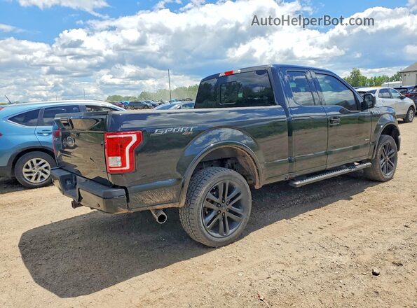 1FTEX1EP1GFB10091 2016 FORD F150 Black უკანა მარჯვენა