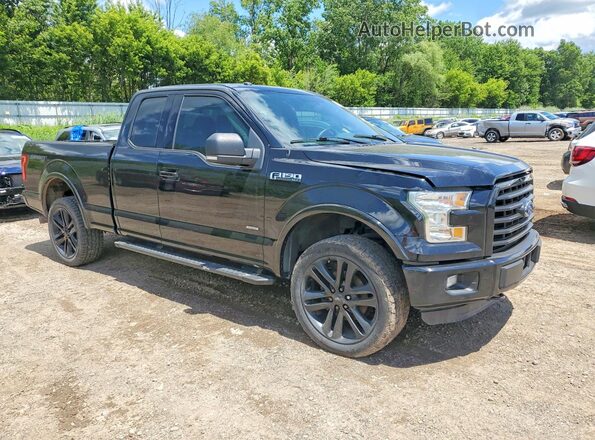 1FTEX1EP1GFB10091 2016 FORD F150 Black წინა მარჯვენა