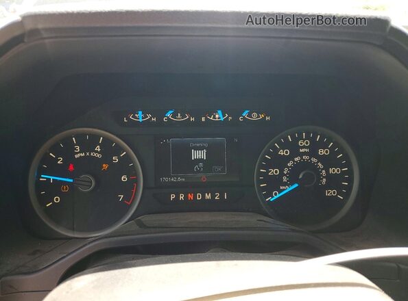 1FTEX1EP1GFB10091 2016 FORD F150 Black ხელსაწყოთა პანელის ხედი