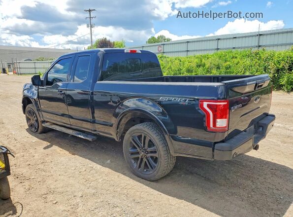 1FTEX1EP1GFB10091 2016 FORD F150 Black უკანა მარცხენა