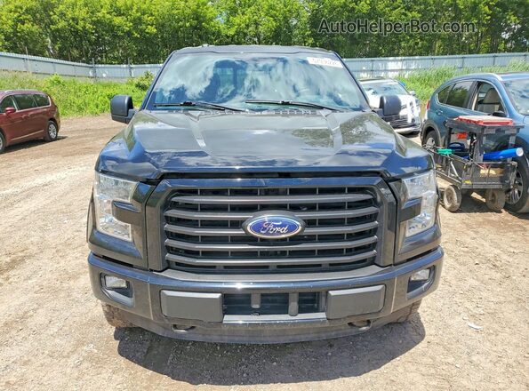 1FTEX1EP1GFB10091 2016 FORD F150 Black წინა ხედი