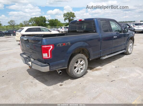 1FTEX1EP1GKF67796 2016 FORD F150 Blue Հետևի աջ