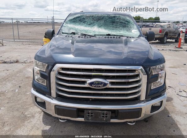 1FTEX1EP1GKF67796 2016 FORD F150 Blue Դիմացի տեսք