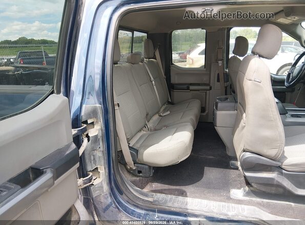 1FTEX1EP1GKF67796 2016 FORD F150 Blue VIN կոդի պիտակի տեսք