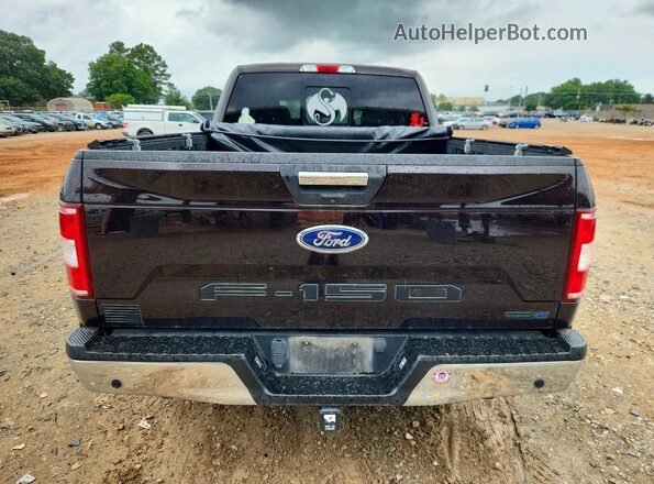 1FTEX1EP1JFC14054 2018 FORD F150 Burgundy Вид ззаду