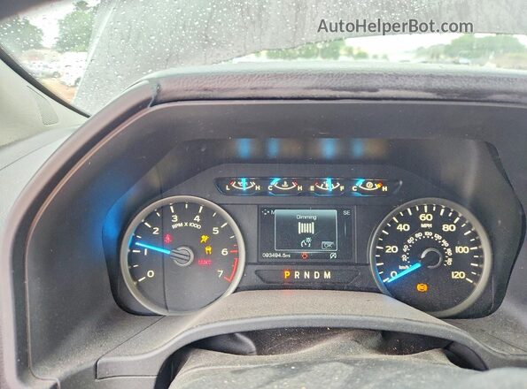 1FTEX1EP1JFC14054 2018 FORD F150 Burgundy Вид щитка приладів
