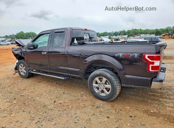 1FTEX1EP1JFC14054 2018 FORD F150 Burgundy Задня ліва чверть
