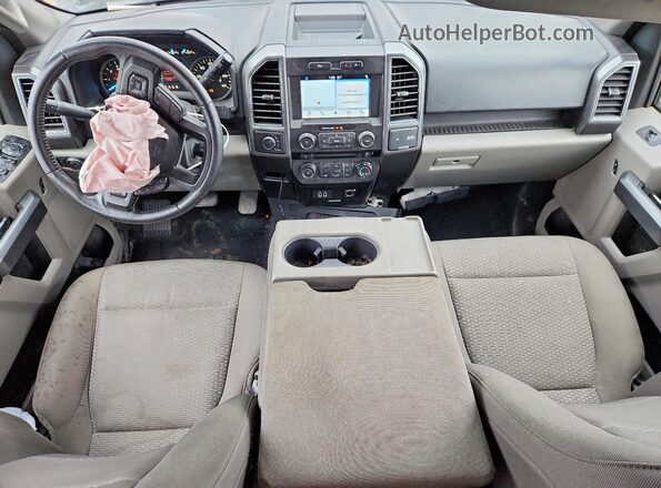 1FTEX1EP1JFC14054 2018 FORD F150 Burgundy Вид панелі приладів