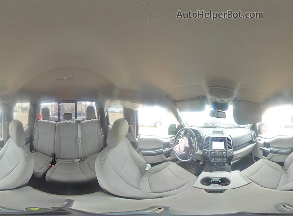 1FTEX1EP1JFC14054 2018 FORD F150 Burgundy Панорамний вид салону 360°