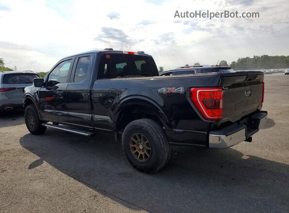 1FTEX1EP1MKE91203 2021 FORD F150 Black უკანა მარცხენა