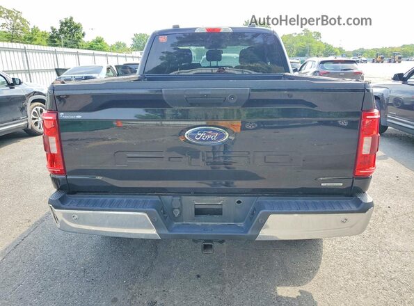 1FTEX1EP1MKE91203 2021 FORD F150 Black უკანა ხედი