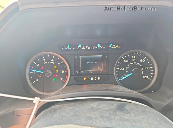 1FTEX1EP2JFA27129 2018 FORD F150 Silver Instrument cluster view
