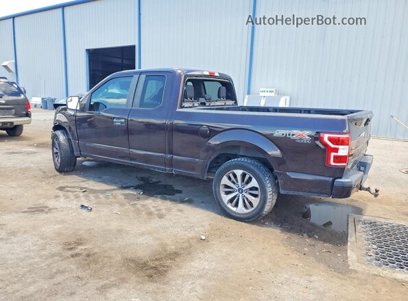 1FTEX1EP2JFB99287 2018 FORD F150 Brown Tył lewy