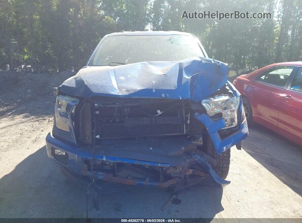 1FTEX1EP3HFB37987 2017 FORD F150 Синий Вид задней части салона