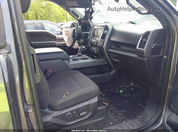 1FTEX1EP4GFB06682 2016 FORD F150 Gray Widok wnętrza z przodu