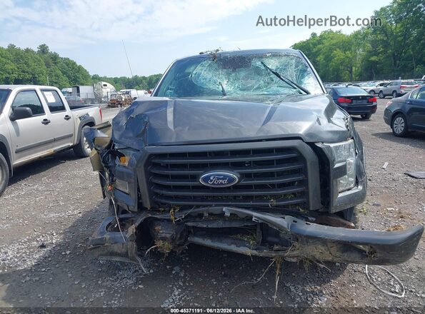 1FTEX1EP4GFB06682 2016 FORD F150 Gray Widok deski rozdzielczej