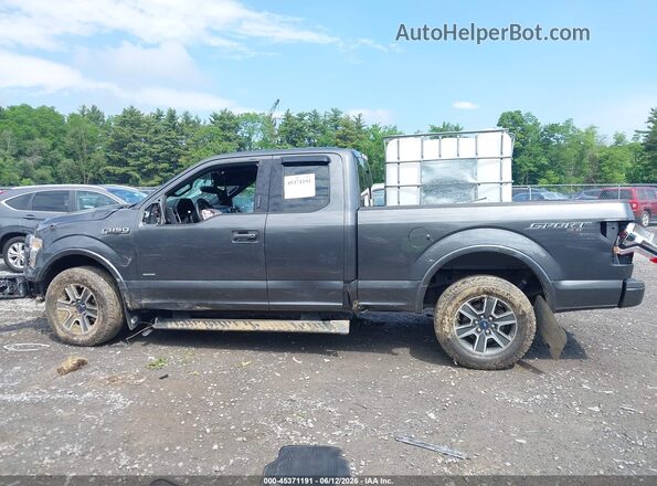 1FTEX1EP4GFB06682 2016 FORD F150 Gray Widok wnętrza z tyłu