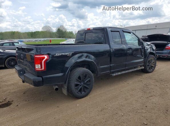 1FTEX1EP4HFC12177 2017 FORD F150 Black Задня права чверть