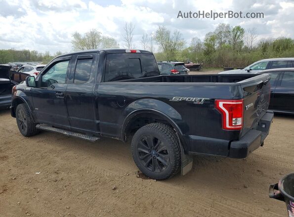 1FTEX1EP4HFC12177 2017 FORD F150 Black Задня ліва чверть