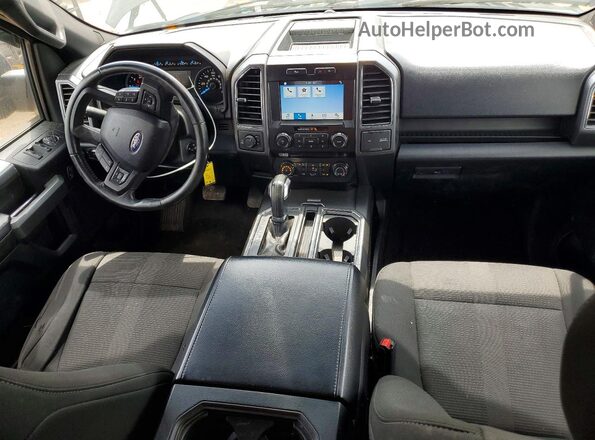 1FTEX1EP4HFC12177 2017 FORD F150 Black Вид панелі приладів