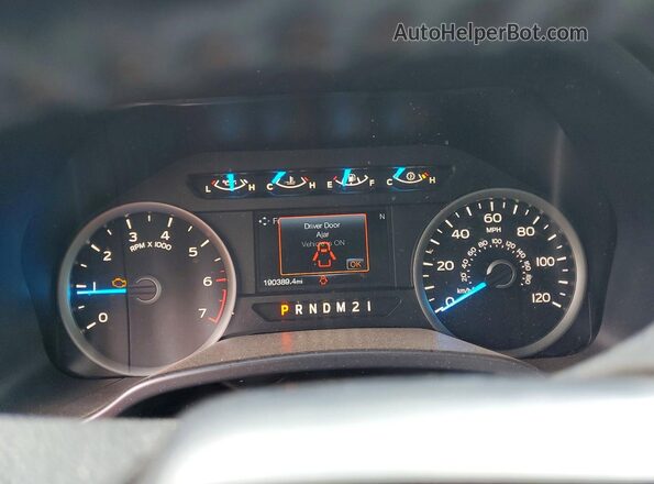 1FTEX1EP4HFC12177 2017 FORD F150 Black Вид щитка приладів