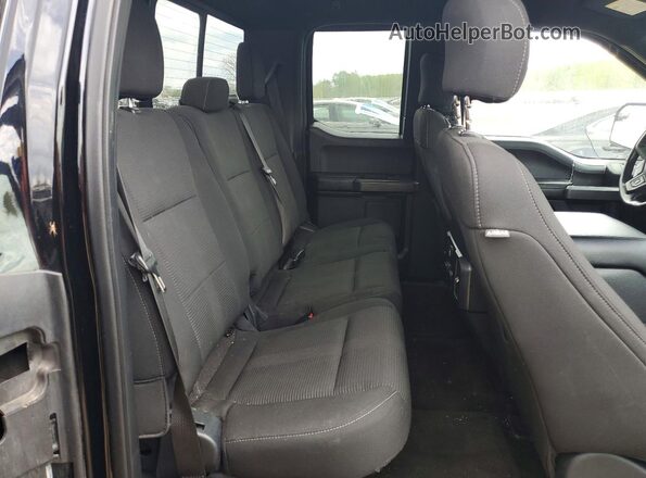 1FTEX1EP4HFC12177 2017 FORD F150 Black Вид задніх сидінь