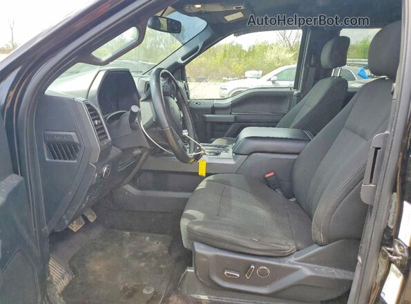 1FTEX1EP4HFC12177 2017 FORD F150 Black Вид салону спереду