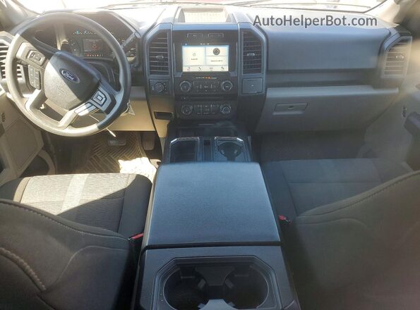 1FTEX1EP4HKD70610 2017 FORD F150 Gray Dashboard view