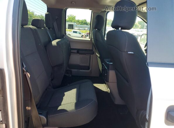 1FTEX1EP4HKD70610 2017 FORD F150 Gray Rear seats view