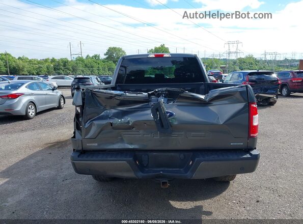1FTEX1EP4JFA75893 2018 FORD F150 Gray 